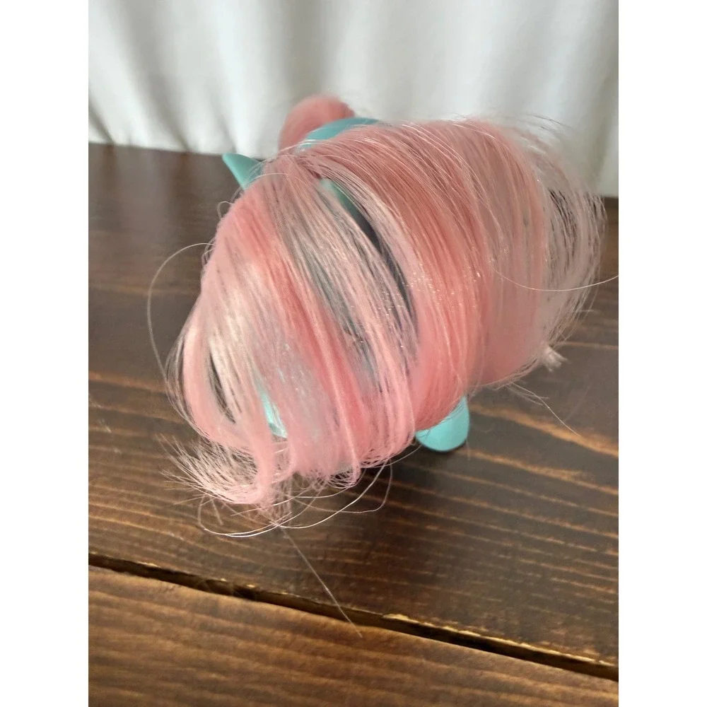 Vintage 1983 My Little Pony G1 Bow Tie Aqua Blue Pink Hair with Comb Hasbro‎